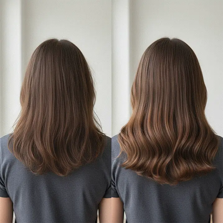 B Leaves cosmetic antes e depois 5